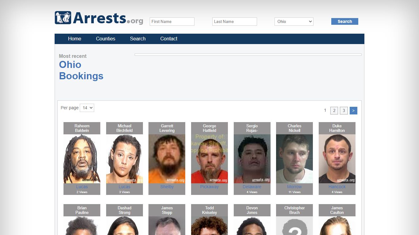 Ohio Arrests and Inmate Search